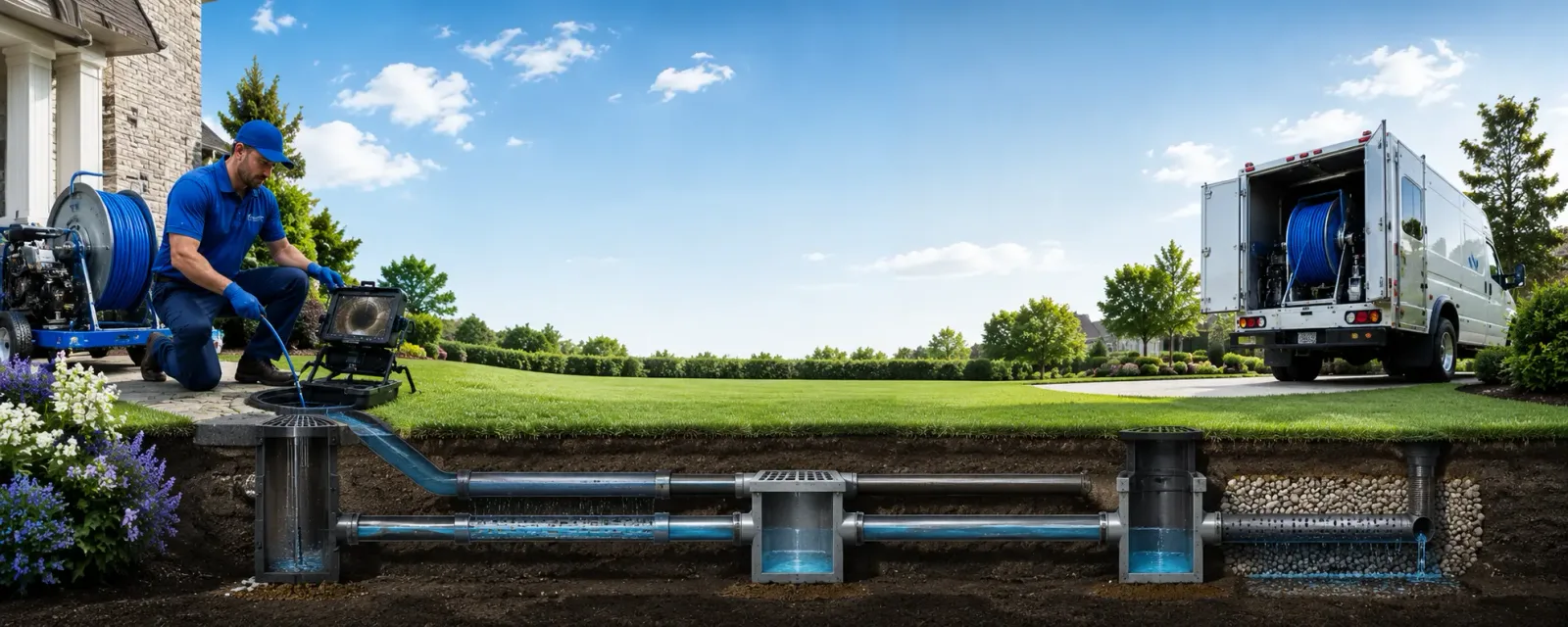 Outdoor drain cleaning information for Marengo, IL